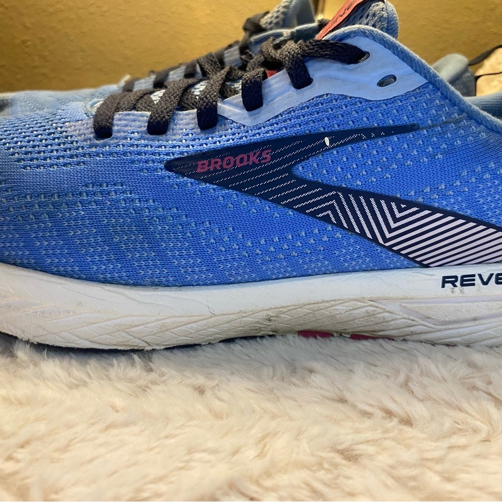 Brooks Light Blue Running Shoes with White Sole